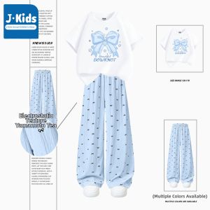 JKIDS | Cotton Short Sleeve Long Trousers Set