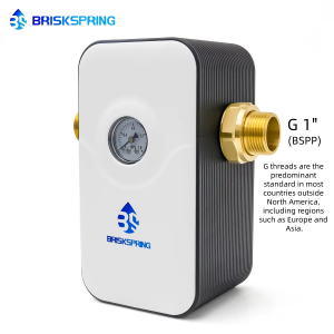 BriskSpring Whole House Water Conditioner Descaler Salt Free Water Softener System Hard Water Treatment 6 Ton/Hour Large Flow