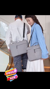 Tas Laptop Double Layer Tas Portable Jinjing dan Selempang 15\" - 16\" inchi ALFA (2 Handle Atas dan Bawah)