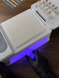 3in1 440W 96LEDs uv lamp for gel polish hand pillow Foldable tabletop 4 gears Timer LCD Digital display Dual light source uv nail lamp For Manicure Nail Dryer