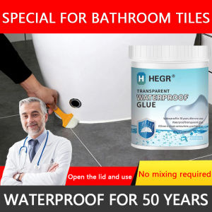 Waterproof for 50 years HEGRUS Transparent Waterproof Glue Adhesive Repair Glue Sealant Paste Tile 防水透明胶