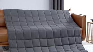 Sleep peacefully Travel Weighted Blanket Cotton Soft Infused Comfort for Adult Decompression Sleep on the Go throw blanket 重力毯