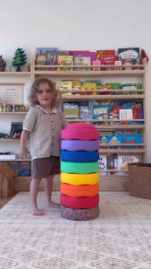 Balance Stepping Stones Kids Sensory Foam River Jumping Steps Stones Indoor Outdoor Family Kindergarten Funny Game Toys