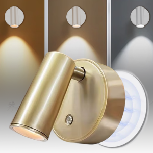 LED light magnetic USB Rechargeable Wall Light Spotlight With Touch Switch Dimmable Bedside Lamp Wireless No Punch Reading Light