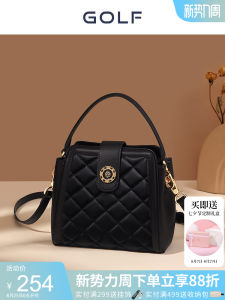 GOLF 2025 New Diamond Grid Bucket Bag Womens Fashionable All-Match Handbag Large Capacity Single Shoulder Crossbody Bag