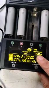 COMBO 4Cell pin 18650 TP xám 2000-2200mAh xả 10C/20A hàng mới chính hãng