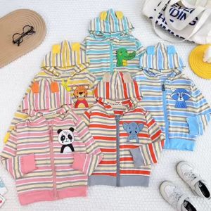 HOÀN TIỀN 15% - [BÉ 7-28kg] Áo Khoác Chống Nắng Cho Bé Áo khoác Thun Cho Bé Vải Sọc Visco Size Nhí Hàng Chính Hãng Minlybaby - AKS9 - AKS10 - AKS16