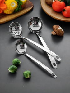 onlycook | Food-Grade Long Handle Stainless Steel Strainer Spoon 316L