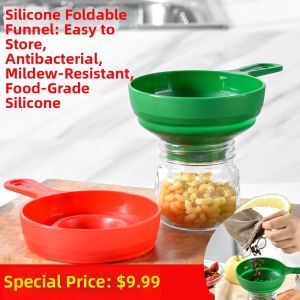YUNQI | Wide Mouth Foldable Plastic Funnel for Jam Filling