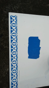 Mal cetakan atau stancil list ornamen rante tipe D