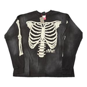 Áo Thun Nam Cổ Tròn Dài Tay Rộng Rãi Phong Cách Mỹ Cổ Điển Thường Ngày Mùa Xuân Cotton 100% in Họa Tiết Cổ Điển