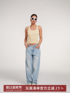 DiscoGlam Slimming U-Neck Short Tank Top with Shoulder Straps Yellow Spring Summer Womens Fashion Commute Style Vest