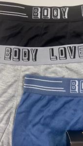 3 Pieces Body Love Men Boxer Seluar Dalam Lelaki Cotton Underwear Murah