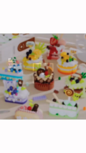 SRของเล่นตัวต่อเค้กมินิ 9 แบบDIY หวานน่ารัก เหมือนจริง