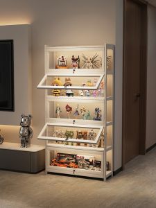 ZHUSHANXIA | Multi-level With Light and Lock Dustproof Transparent Model Display Cabinet