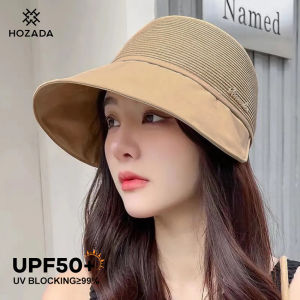 HOZADA Women Sun Cap: Ultimate UV Protection Straw Hats for Summer Outdoor Travel