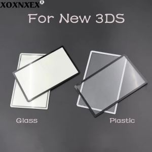 Black/White Glass or Plastic Lens LCD Screen Glass Cover Len Replacement for New 3DS Game Console LCD Screen