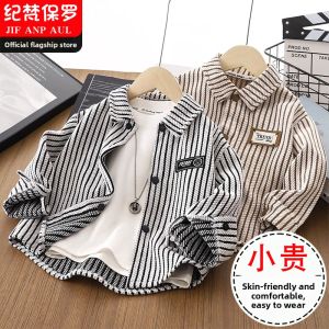 JIFANPAUL | Long Sleeve Plaid Shirt Jacket for Boys