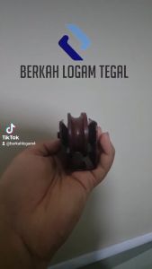 roda bubut besi cor 6 cm roda pintu pagar gerbang