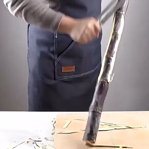 มีดปอกอ้อย มีดปอกสับปะรด สแตนเลส มีดปอกผลไม้ มีด2คม ใหญ่ ด้ามไม้ จับถนัดมือ