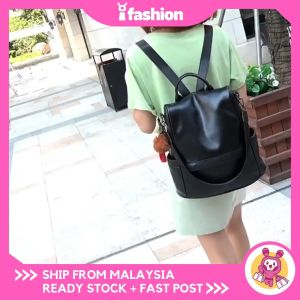 iFASHION 2186 READY STOCK Multifunctional Women Anti-Theft Backpack Beg Galas Wanita Bag Belakang Perempuan