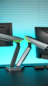 ขาตั้งจอมอนิเตอร์ Humanex TX03-1G / TX03-2G Infinity Mirror RGB Lighting Gaming Monitor Arm | รับประกัน 3 ปี