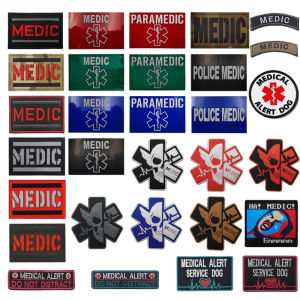 Life Star Rescue Snake IR Reflective Medic Medical First Aid Patches International Rescue Tactical Morale Combat Armband Badges