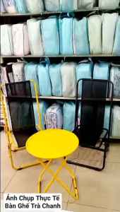 🆘MẪU LƯNG CAO🆘 Bàn Ghế Trà Chanh Xếp Gọn Lưng Cao Ngồi Vỉa Hè Cà Phê Loại 1_Chính Hãng Duy Phương