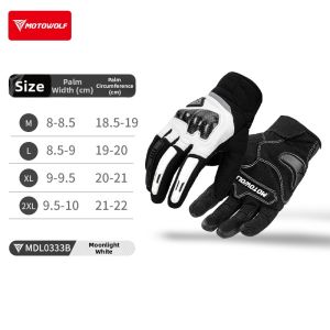 Motowolf | Carbon Fiber Crash Protection Full-fingered Motorcycle Gloves