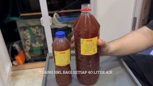 psb PHOTOSYNTHETIC BACTERIA jernihkan air akuarium - kolam / baja / penggalak akar