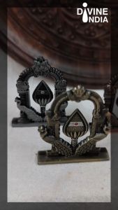 Mix Metal Murugan Vel Om Idol for Car Dashboard Home & Office Table - Deco | Murugan Vel And Om 2Inch