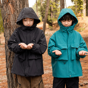 Thickened Fleece Detachable Three-in-One Boys Jacket Autumn Winter Outdoor Clothes for Children Trendy Clothing Kids Size 2-13