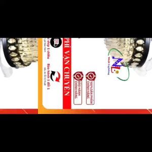 Đèn quạt led pha lê - Đèn quạt led hiện đại - Quạt trần giấu cánh Qvifa-83 lắp căn hộ chung cư văn phòng công ty nhà hàng