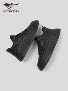 SEPTWOLVES | Thick Soled Summer Casual Mid-Top British and American Retro Style Mens Martin Boots