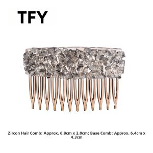 TFY | Crystal-Adorned High Top Bun Hair Clip New Trendy Fashion