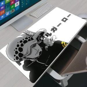 Bandai | Gaming Mouse Pad Gamer Home Computer HD Mousepad Keyboard Pad Carpet Non-Slip One Piece Trafalgar D Water Law Office Mouse Mats