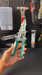 Foldable Wire Stripper with Pulley Design Multifunctional Electrician Wire Splitter Wire Winding Pliers Crimping Pliers Hand Tool