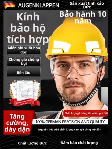 TAODUN | Mũ Bảo Hiểm và Kính Chống Bụi Chống Bắn Bền Đẻo có Thể Tháo rời