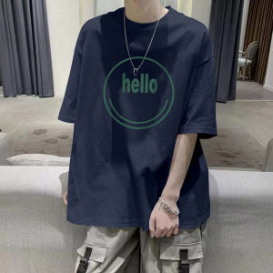 Áo Thun Nam Cổ Tròn Tay Ngắn Cotton Nguyên Chất Mùa Hè 2025 Dáng Rộng Đơn Giản Cho Cặp Đôi Áo Thun Thường Ngày