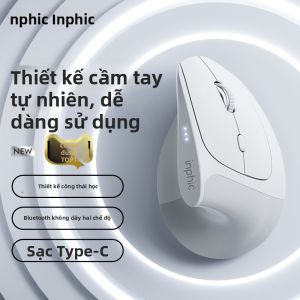 inphic | Wireless Bluetooth Dual Mode Vertical Ergonomic Mouse