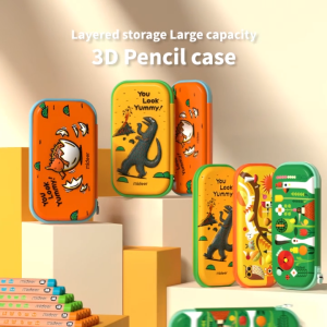 [CLEARANCE] Mideer Kids Pencil Box Pencil Case - 180 Degree Open 3D Surface Eva Surface Material Present Gift
