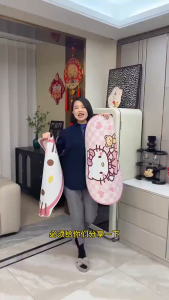 Set 2 Thảm Lau Chân Hình Mèo Dễ Thương - Thảm Nhà Bếp Thấm Hút Tốt Kích Thước 40x60cm