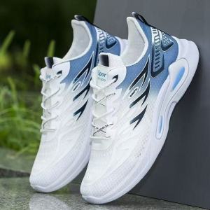 Korean Breathable Sports Running Shoes For Men Non-slip Casual Sneakers For Men Lightweight Rubber Shoes