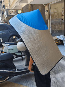 Thickened Sun Protection Fishing Cap Outdoor Rainproof Sharp Peak Straw Hat Heat Insulation Large Brim Hat for Travel And Tea Picking