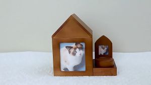 โกศสัตว์ บ้านเล็กๆของน้องโกศชิบะอินุสําหรับขี้เถ้าโกศสัตว์สําหรับอาชีสัตว์เลี้ยงศพ พร้อมส่ง