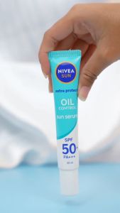 (PAKET HEMAT ISI 2) NIVEA SUN Sunscreen Face Serum Extra Protect Oil Control SPF50+ PA+++ 30ml - Sunscreen wajah serum sunblock tidak berminyak SPF UV lightweight gel tekstur ringan cepat meresap tidak lengket no whitecast - L-Carnitine