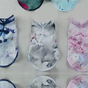 baju cheongsam anjing dan baju cheongsam kucing baju imlek chinese new year IMLEK008