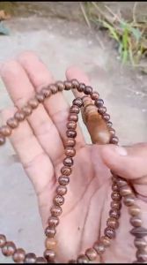 Kalung kayu johar variasi liontin dim 6mm original berkualitas