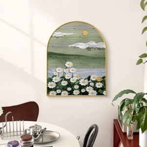 กรอบรูปติดผนัง ภาพแขวนแต่งบ้าน ลายดอกไม้ สไตล์มินิมอล วินเทจ พร้อมกรอบ แต่งห้องนั่งเล่น ห้องนอน