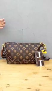 Tas Selempang Wanita Import Motif Monogram Two Tone Slingbag Cewek Two Tone Tas Tenteng Cewek 200291 0029